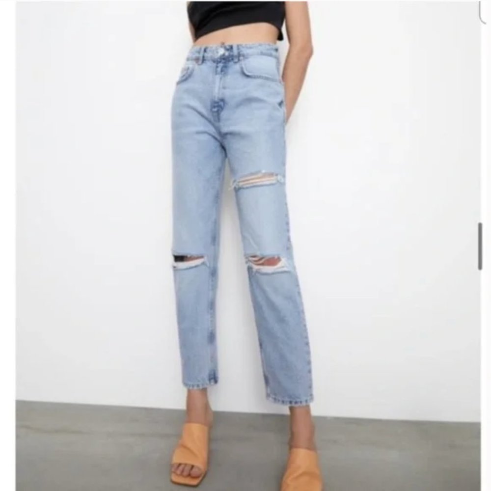 Zara Classic Mom Fit Jeans US 2